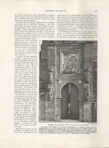 LAMINA 17842: Puerta del Perdon de la Catedral de Sevilla