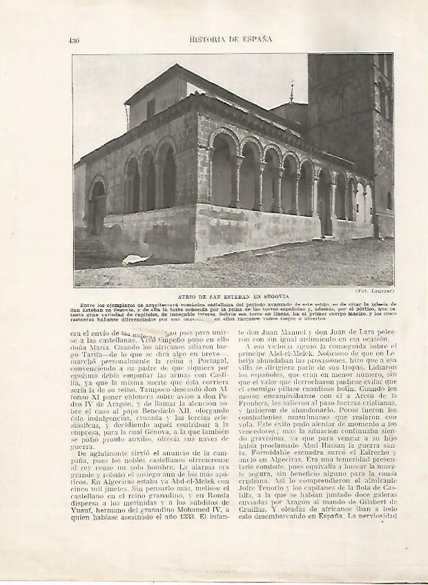 LAMINA 17840: Atrio de San Esteban en Segovia