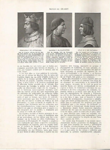 LAMINA 17862: Fernando I de Antequera, Alfonso V el Magnanimo y Juan II