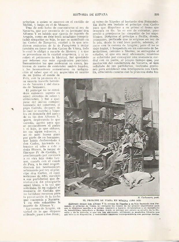 LAMINA 17882: EL Principe de Viana en Mesina, 1458