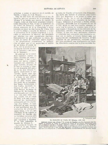 LAMINA 17882: EL Principe de Viana en Mesina, 1458
