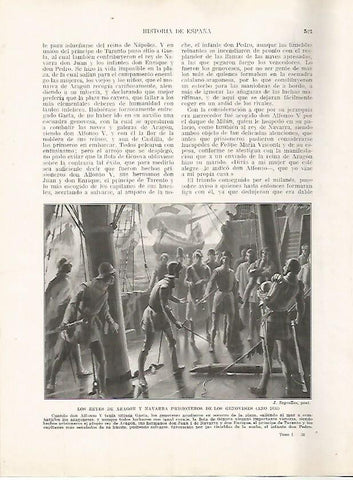 LAMINA 17880: Los reyes de Aragon prisioneros de los genoveses, 1435