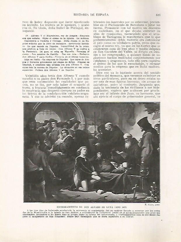 LAMINA 17877: Entierro de Alvaro de Luna