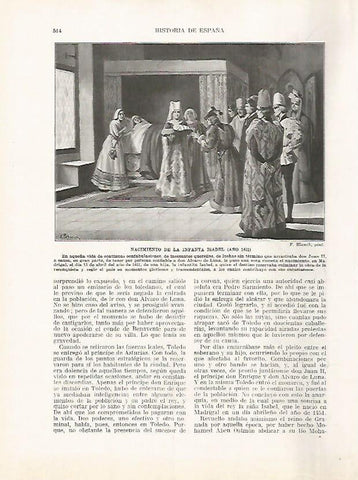 LAMINA 17875: Nacimiento de la infanta Isabel, 1451