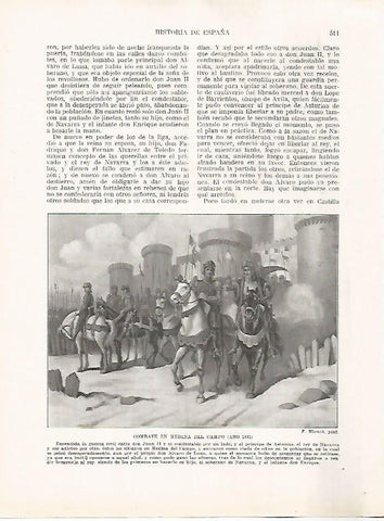 LAMINA 17874: Combate en Medina del Campo, 1441