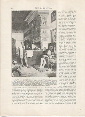 LAMINA 18011: Entrevista de Pizarro con Carlos V en 1529