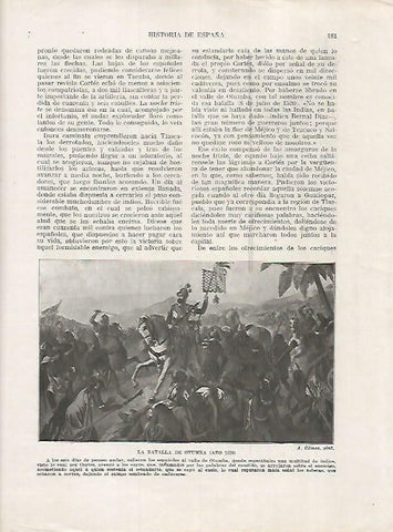 LAMINA 18003: Batalla de Otumba en el año 1520
