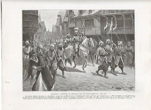 LAMINA 18021: Soliman II en Hungria en el año 1532