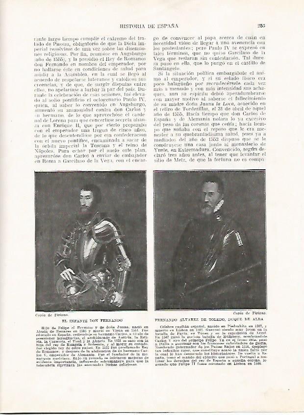 LAMINA 18038: El Infante Fernando y Fernando Alvarez de Toledo, Duque de Alba