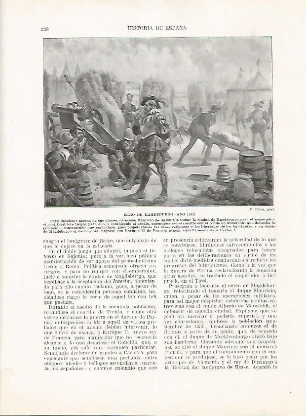 LAMINA 18035: Sitio de Magdeburgo en 1551