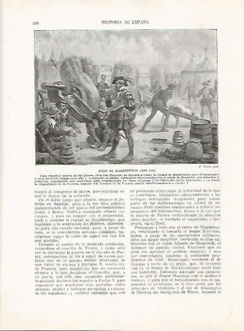 LAMINA 18035: Sitio de Magdeburgo en 1551