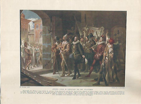 LAMINA 18033: Antonio Perez en libertad por los Aragoneses
