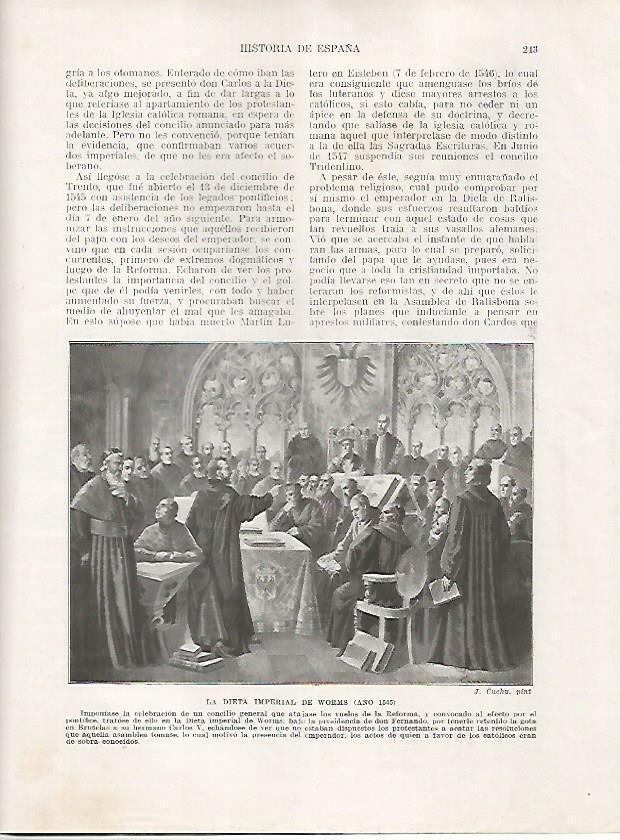 LAMINA 18032:  La Dieta Imperial de Worms del año 1545