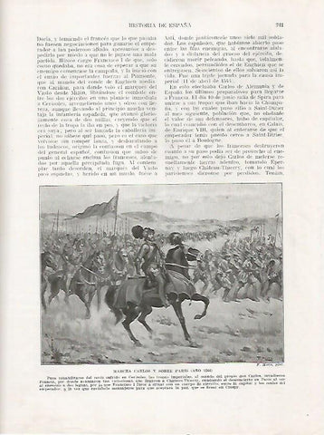 LAMINA 18031: Marcha de Carlos V sobre Paris, 1544