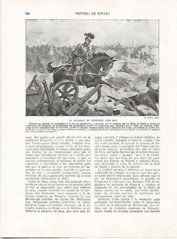 LAMINA 18030: Batalla de Cerisoles del año 1544