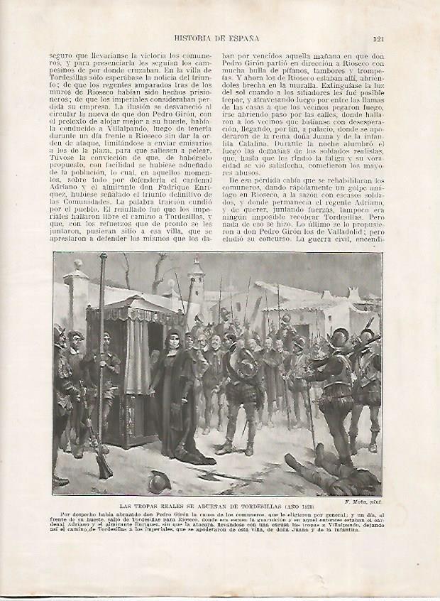 LAMINA 17961: Toma de Tordesillas, 1520