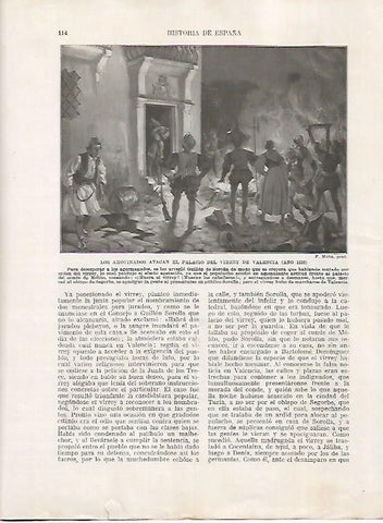 LAMINA 17957: Ataque al Palacio del Virrey de Valencia en 1520