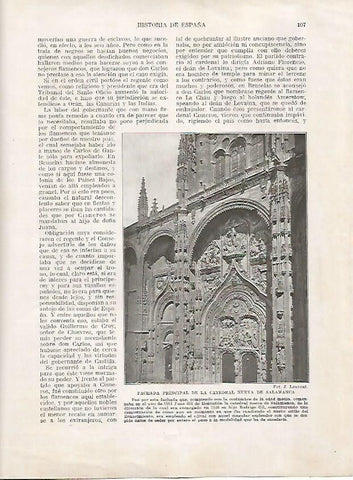 LAMINA 17953: Fachada de la Catedral Nueva de Salamanca