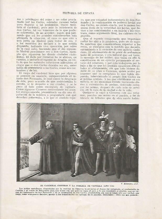 LAMINA 17952: El cardenal Cisneros y la nobleza de Castilla