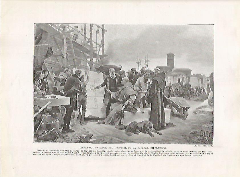 LAMINA 17950: Cisneros en el Hospital de la Caridad de Illescas
