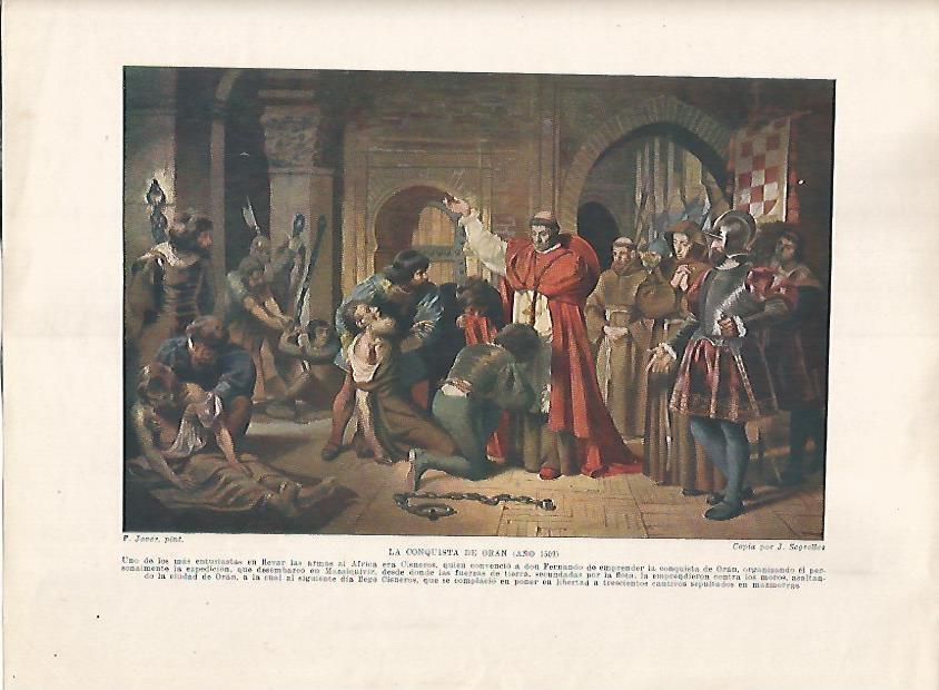 LAMINA 17949: Conquista de Oran, 1509