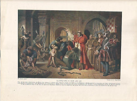LAMINA 17949: Conquista de Oran, 1509