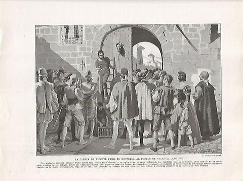 LAMINA 17967: Cabeza de Vicente Peris en Valencia