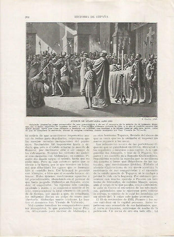 LAMINA 17988: Muerte de Atahualpa en 1533