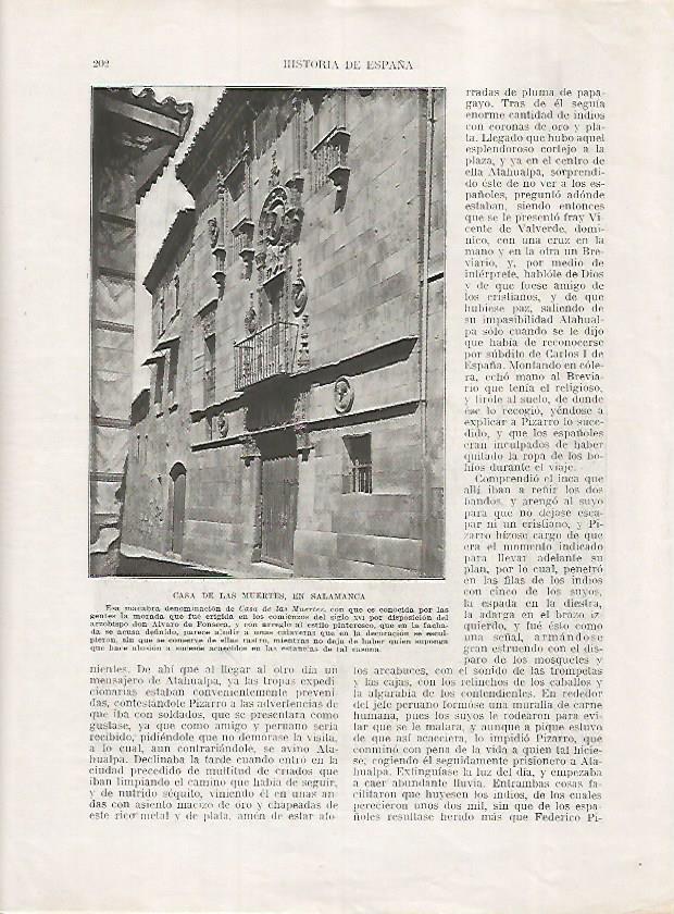 LAMINA 17987: Casa de las Muertes en Salamanca