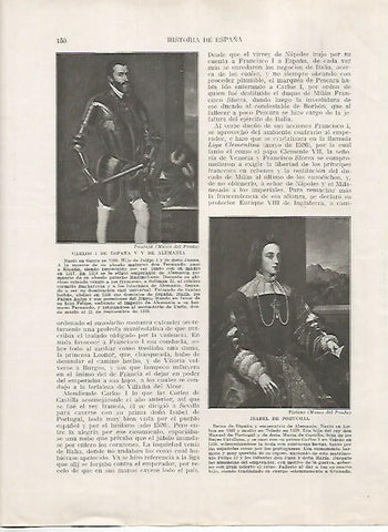 LAMINA 17978: Carlos I e Isabel de Portugal