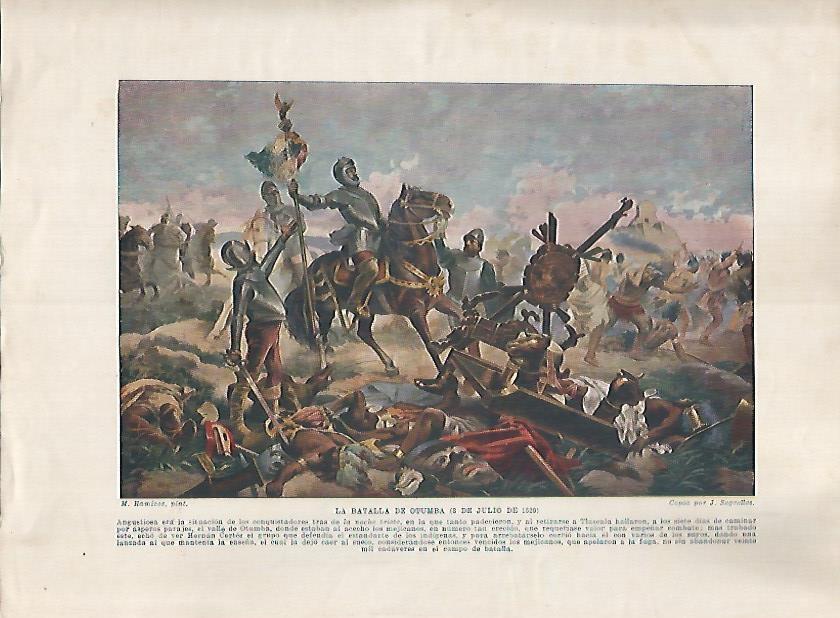 LAMINA 17977: Batalla de Ottumba, 1520