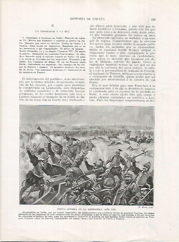 LAMINA 17972: Guerra en Lombardia en 1522
