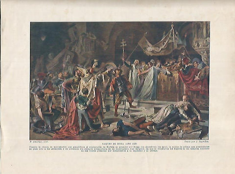 LAMINA 17970: Saqueo de Roma en 1527