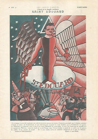 LAMINA 17787: Saint Edouard. Dibujo de Touchagues