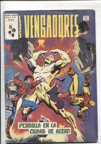 Vertice: Los Vengadores volumen 2 numero 45: Pesadilla en la ciudad de acero