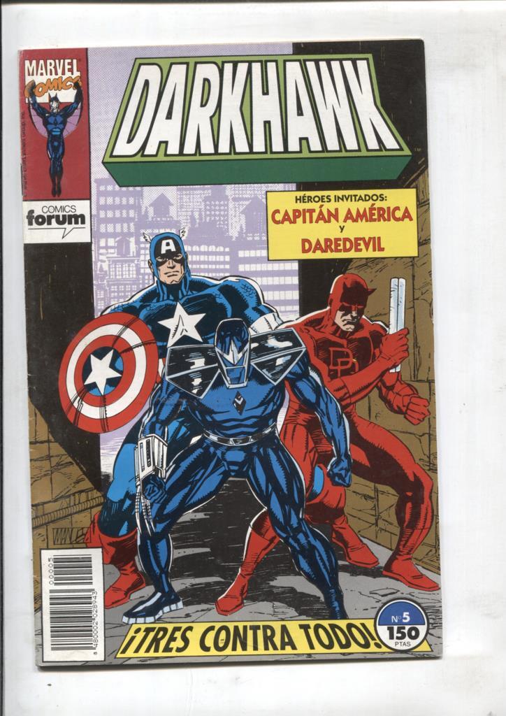 Darkhawk numero  05: Capitan America y Daredevil