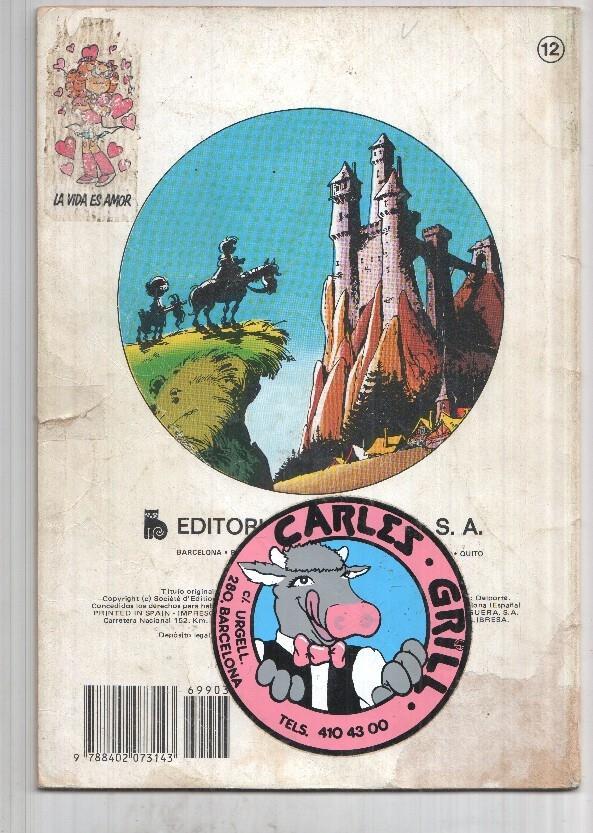 Coleccion Ole num 12: Los Pitufos en El sortilegio de Malasombra.  Salen Johan y Pirluit