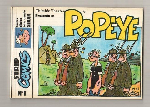 Eseuve: Strip Comics num 01 - Popeye. Tiras diarias de este volumen 2 mayo al 13 julio 1931