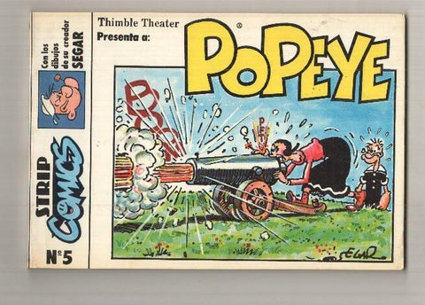 Eseuve: Strip Comics num 05 - Popeye. Tiras diarias de este volumen 16 julio al 23 de septiembre 1931