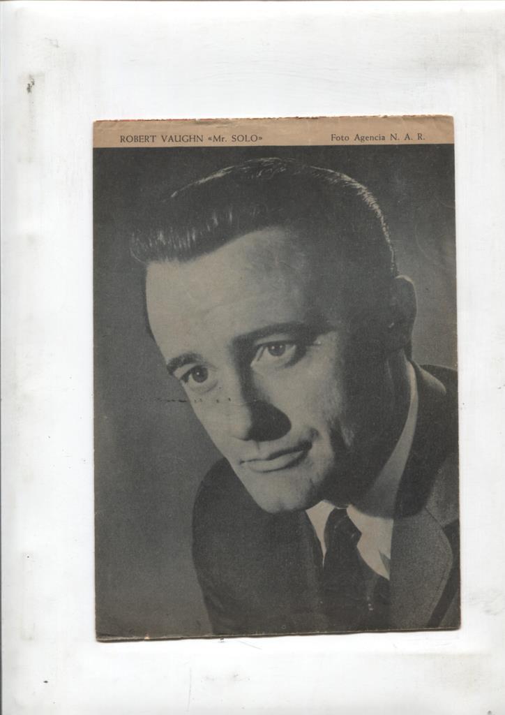 Mary Noticias numero 219: trasera foto de  Robert Vaughn "Mr. Solo"