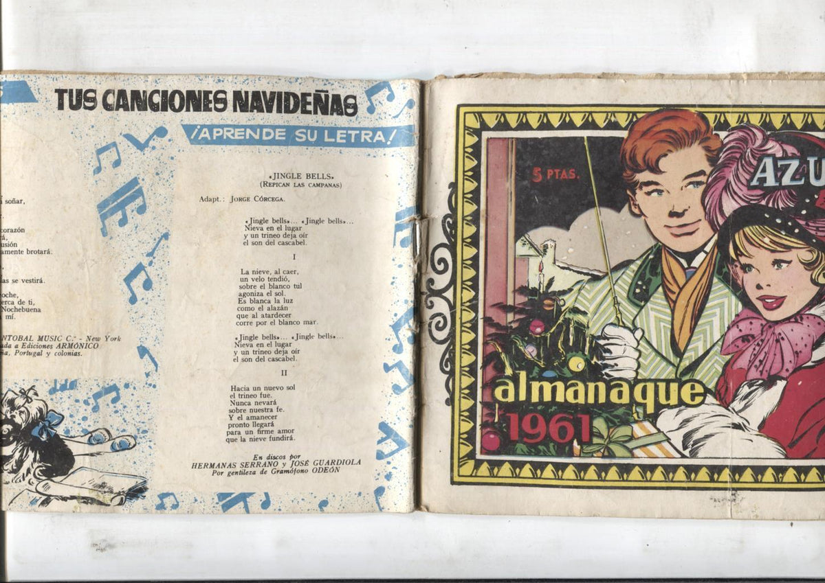 Coleccion Azucena almanaque para 1961