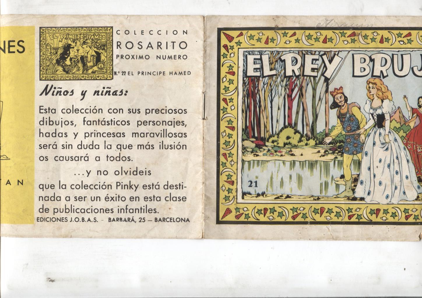 Coleccion Rosarito numero 21: El rey brujo