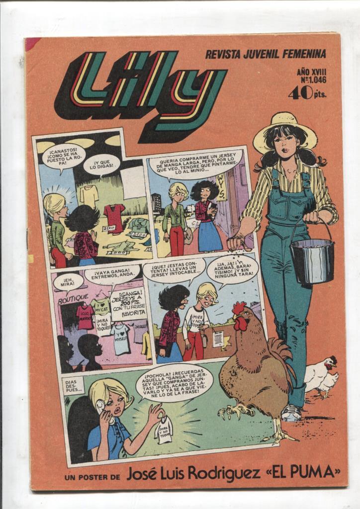 Lily numero 1046: NO CONSERVA EL POSTER CENTRAL (numerada 1 en trasera)