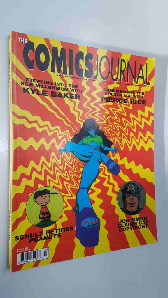 Magazine: The Comics Journal num 219 jan 2000. Contents: Interviews - Kyle Baker and Pierce Rice, Schulz retires Peanuts, etc.