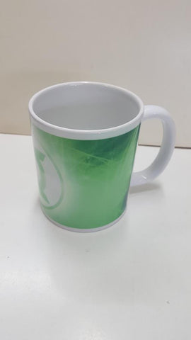 Taza con asa de cerámica: Simbolo de Green Lantern (Linterna Verde)