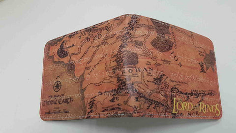 Cartera de bolsillo: Lord of the Rings (Señor de los Anillos), mapa parcial de Tierra Media