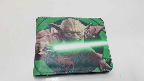 Cartera de bolsillo: Maestro Yoda de Star Wars con su sable de luz 