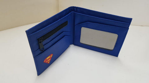 Cartera de bolsillo (azul): con el logo de Superman