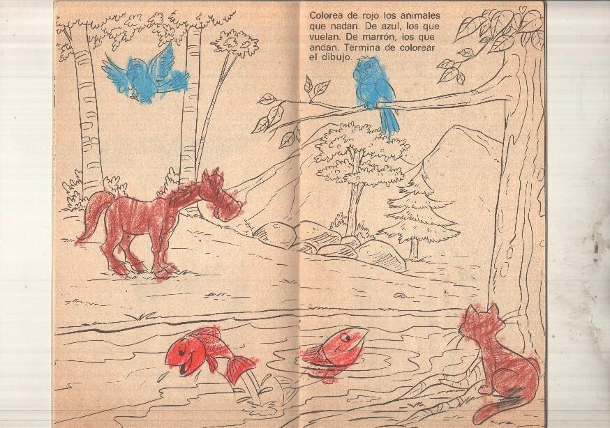 Orbis Montena: Cuaderno de Trabajo num 04 de Barrio Sesamo. Dibujo portada: Gallina Caponata dibujando