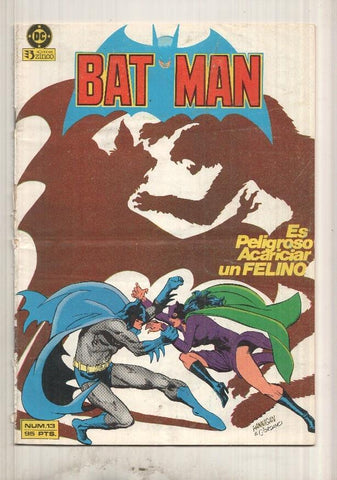 DC, Zinco: Batman num 13, procedente de retapado - Es peligroso acariciar a un felino